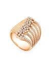 HUEB WOMEN'S BAHIA 18K ROSE GOLD & DIAMOND RING,400013445782