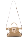Givenchy Small Antigona Soft Satchel Bag In Calfskin In Beige