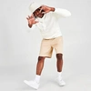 Nike Men's Sportswear Club Fleece Shorts In Grain/white