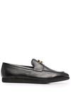 GIVENCHY G-CHAIN LEATHER LOAFERS