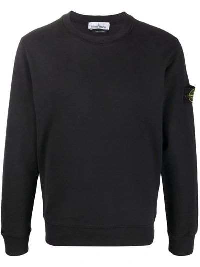 Stone Island Sweat Shirt Sweatshirt In Black