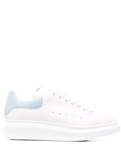 Alexander Mcqueen Oversized Lace-up Trainers In White/black