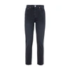 Re/done 90s High-rise Slim-leg Cropped Jeans In Black