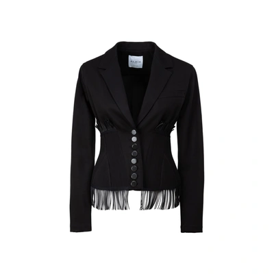 Alaïa Alaia  Gabardine Jacket In Noir