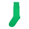Bottega Veneta Ribbed-knit Cashmere Socks In Green