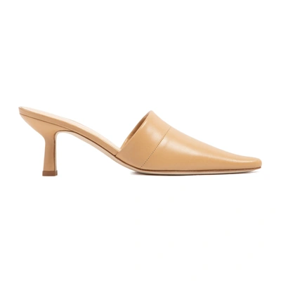 By Far Cynthia Mules Shoes In Nude &amp; Neutrals