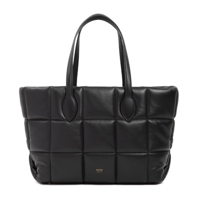 Khaite Florence Quilted Leather Tote Bag In Black