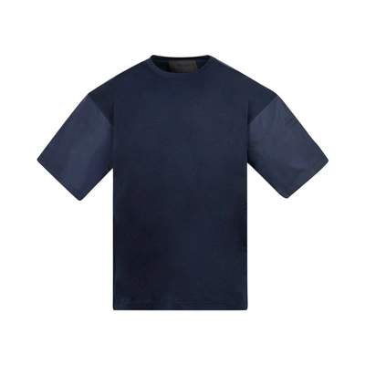 Prada Cotton T-shirt Tshirt In Blue