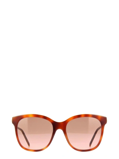 Gucci Eyewear Square Frame Sunglasses In Brown