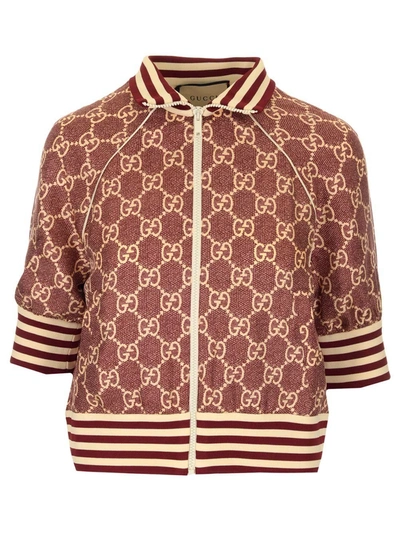 Gucci Gg Supreme Print Jacket In Multi