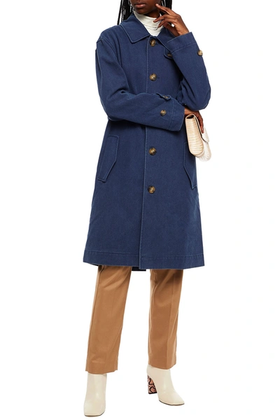 Rejina Pyo Rowan Canvas Coat In Blue