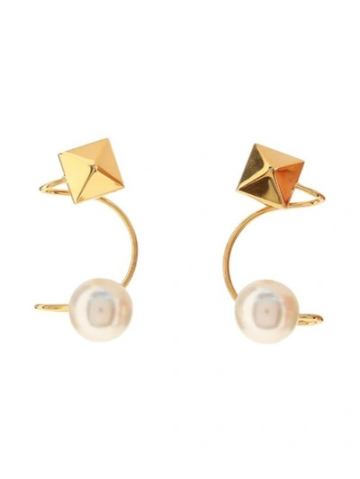 Valentino Garavani Rockstud Ear Cuffs In Gold