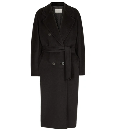 Max Mara Madame Wool And Cashmere Coat In Black