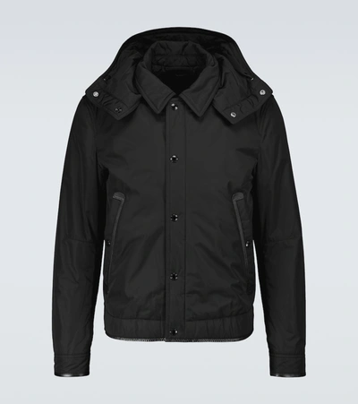 Tom Ford Nylon Blouson Jacket In Black