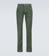 Tom Ford Corduroy Slim Fit Denim Jeans In Deep Sage