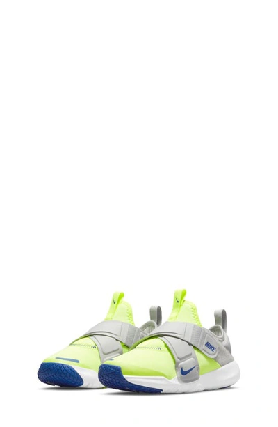 Nike Kids' Flex Advance Flyease Sneaker In Volt /grey Fog/ Game Royal
