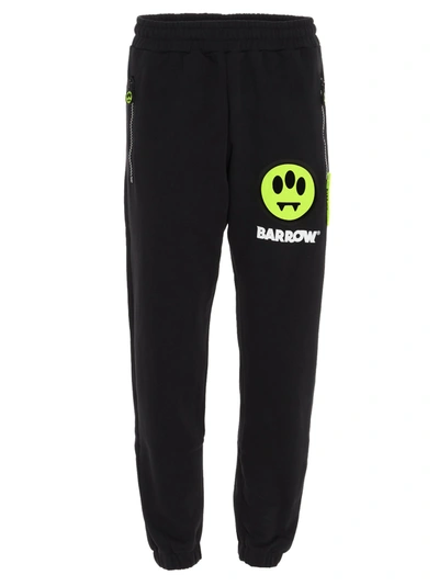 Barrow Logo Embroidered Track Trousers In Black