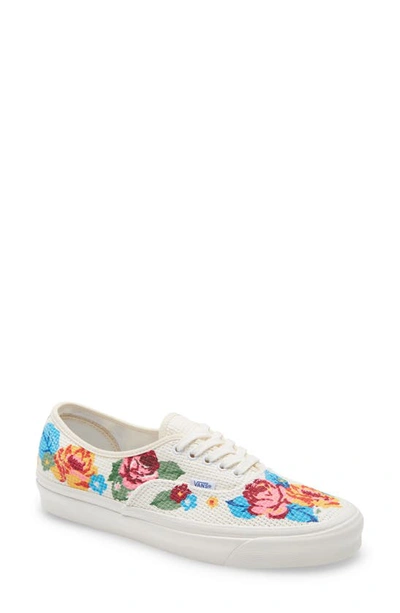 Vans Anaheim Factory Authentic 44 Floral-print Trainers In White