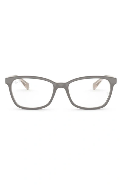 Ray Ban 54mm Square Optical Glasses In Grey