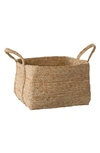 WILL AND ATLAS WILL & ATLAS SQUARE JUTE BASKET WITH HANDLES,WT015/NAT
