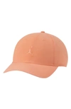 Jordan Jumpman Heritage86 Washed Baseball Cap In Crimson Bliss/ Crimson Bliss