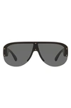 Versace 148mm Shield Sunglasses In Black