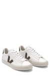 Veja White And Khaki Leather Campo Sneakers In White,khaki