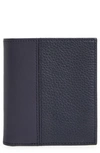 Nordstrom Midland Compact Leather Wallet In Navy Midnight