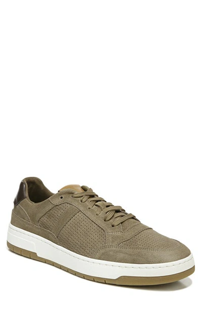 Vince Men's Mason Perforated Suede Low-top Sneakers In Flint