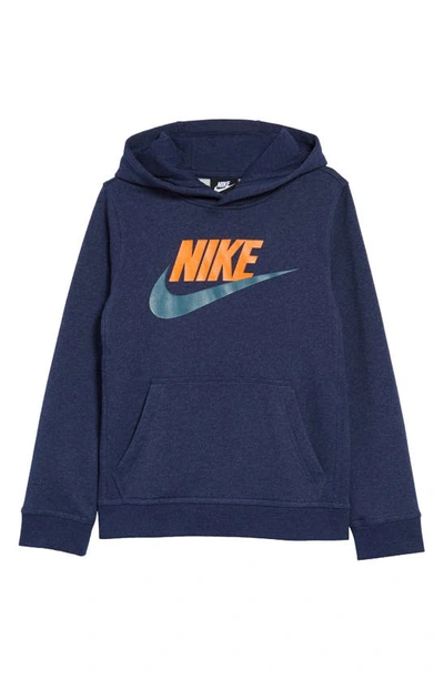 Nike Kids' Sportswear Club Fleece Hoodie In Midnight Navy/ Heather