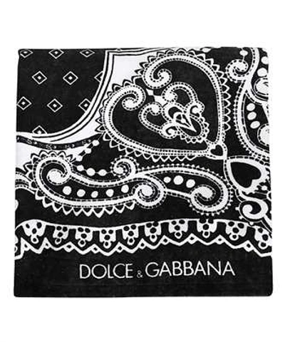 Dolce & Gabbana Bandana Beach Towel In Black
