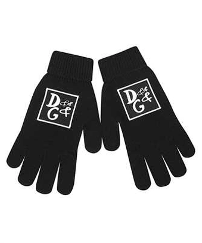 Dolce & Gabbana Dg Patch Gloves In Black