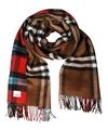 BURBERRY REVERSIBLE CONTRAST SCARF