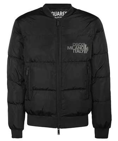 Dsquared2 Quilted Nylon Jacket In Black
