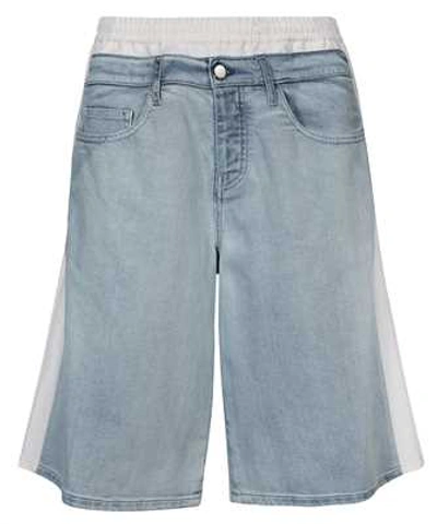 Koché Double-waist Denim Shorts In Blue