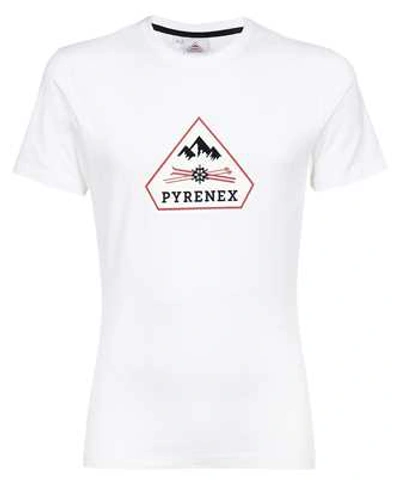 Pyrenex Printed Cotton T-shirt In White