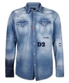 DSQUARED2 LIGHT WASH CLASSIC WESTERN SHIRT