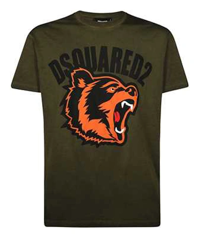Dsquared2 Bear Logo Print T-shirt In Green