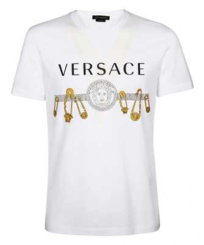 Versace Safety Pin T-shirt In White