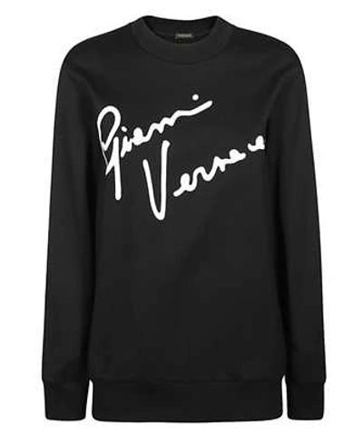 Versace Gv Signature Sweatshirt In Black
