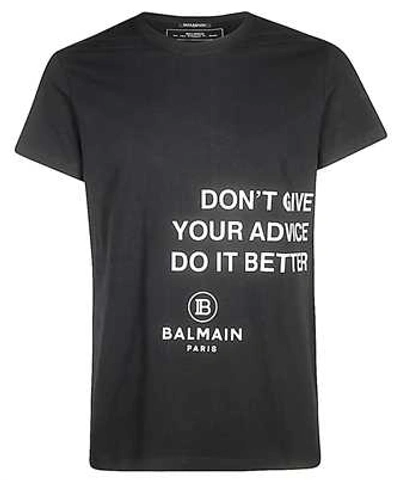 Balmain Printed T-shirt In Black