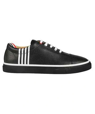 Thom Browne Contrast 4-bar Sneakers In Black