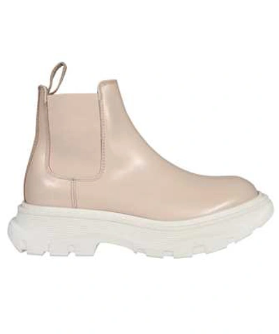 Alexander Mcqueen Tread Slick Chelsea Boots In Pink,white