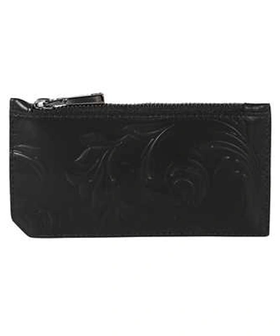 Versace Barocco Wallet In Black