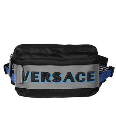 Versace Logo Olimpo Belt Bag In Black