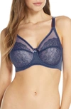 Wacoal Retro Chic Full Figure Underwire Bra In Iris