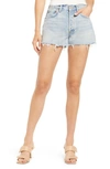 Agolde Parker Vintage Cutoff Shorts Riptide 32 In Blue