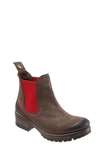 Brown Nubuck/ Red