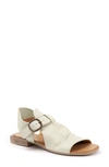 Bueno Ava Buckle Sandal In Bamboo Leather