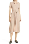 ATM ANTHONY THOMAS MELILLO HIGH TORSION BELTED JERSEY SHIRTDRESS,AW2284-OAO